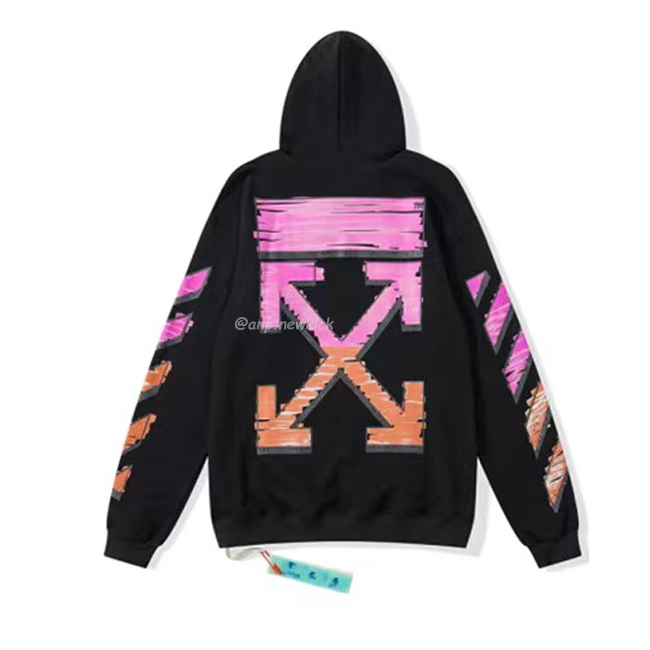 Off White Marker Hoodie Black Fuchsia Red Beige (15) - newkick.vip